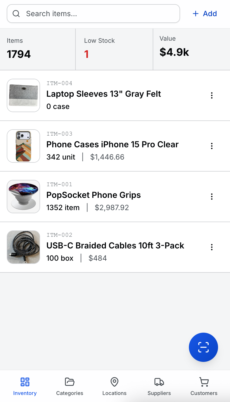 Stockpile Item Lookup